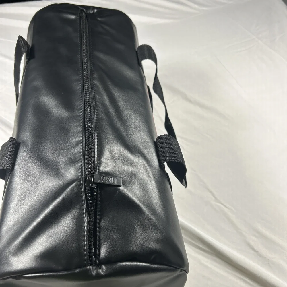 New Diesel Fragrances Bag Faux New Recycled Leather Duffle Gym Travel 18